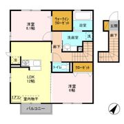 La Luce(ラ・ルーチェ） Bの間取り画像