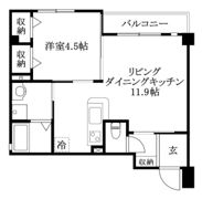 フォブール平和通の間取り画像