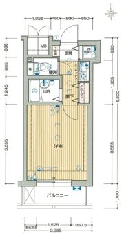 プレサンス難波WESTの間取り画像
