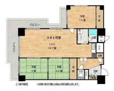 マンション清水台の間取り画像
