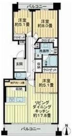 東山シティハウスの間取り画像