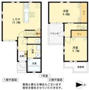 (仮称)高槻市城南町2丁目テラスハウスの間取り画像