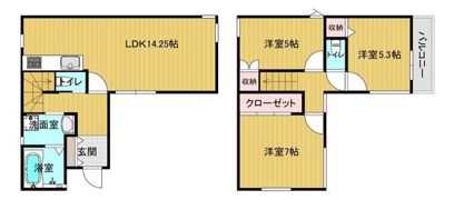 乙多見戸建 東棟の間取り画像