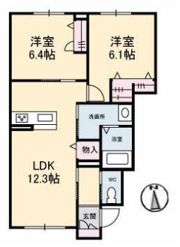 シャーメゾン円座 Ⅱの間取り画像