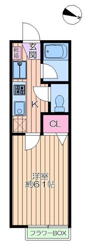 ひまわりハウスBの間取り画像