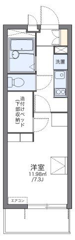 レオパレスパサートの間取り画像