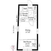 クレセール西小山の間取り画像