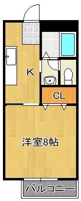 コーポ田中の間取り画像