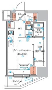 ハーモニーレジデンス巣鴨山手インサイドの間取り画像