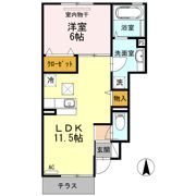 Ajym（ｱｼﾞｭｰﾑ）の間取り画像