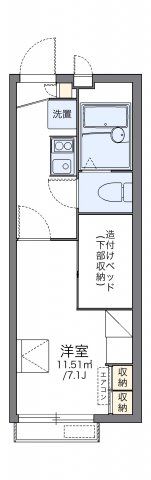 レオパレスフリージアの間取り画像