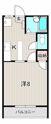 カクサン可美タウンシングルの間取り画像