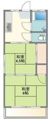 学園東コーポの間取り画像