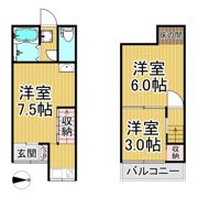 ペディハウス中小坂の間取り画像