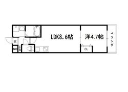 クレアーレ西陣の間取り画像
