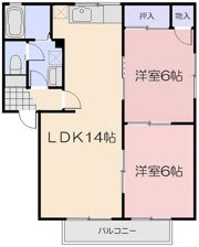 ディアスリバーサイドC棟の間取り画像