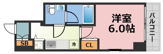 セイワパレス長堀南の間取り画像