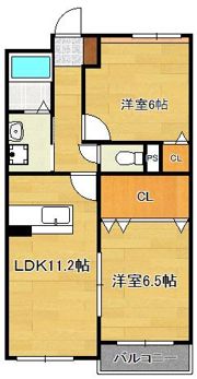 クレメント引野の間取り画像