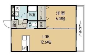 マンションフライトの間取り画像