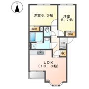 プランドール 小池原の間取り画像