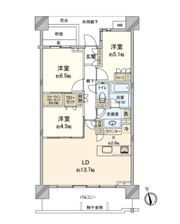 パークホームズ浜田山四丁目の間取り画像