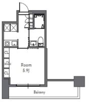 Totsu Residence Shibaの間取り画像