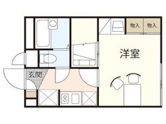 レオパレスアミティエの間取り画像