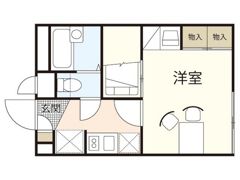 レオパレスアミティエの間取り画像