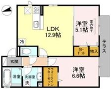 Claire津田Ⅱの間取り画像