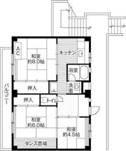 ビレッジハウス不入斗1号棟の間取り画像