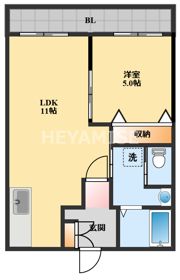 コーポ花の間取り画像