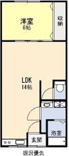 コーポまるもの間取り画像