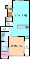 Jin B棟の間取り画像