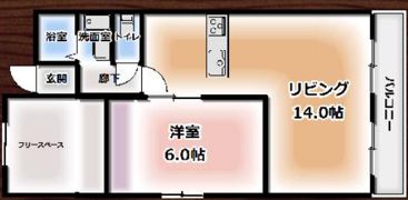 ハイツ三ツ池台の間取り画像