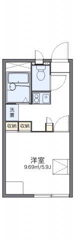 レオパレスオオムラサキ嵐山の間取り画像