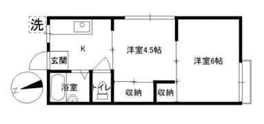 カトレアハイツの間取り画像