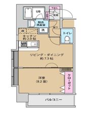 UURコート錦糸町の間取り画像