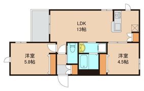 DOビル北栄へーベルメゾンの間取り画像
