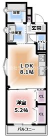ラモーナ野里町の間取り画像