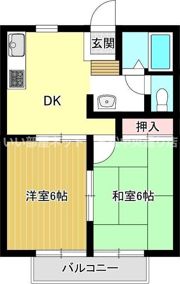 幸町聖北ハイツB棟の間取り画像