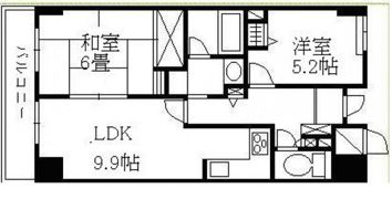 ファミールタワープラザ岡山イーストタワーの間取り画像