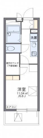 レオパレスグリーンサイト A棟の間取り画像