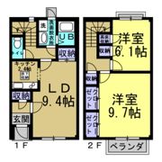 リリーブ新浜Ⅱの間取り画像