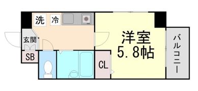 ブロスコート六甲Ⅱの間取り画像