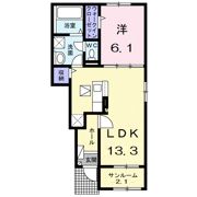シャトー ソレイユの間取り画像