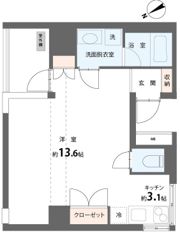 ユニテEの間取り画像