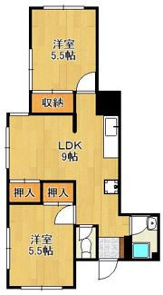 カリフォルニアハウスの間取り画像