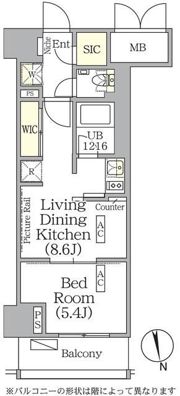 ザ・パークハビオ神楽坂レジデンスSouthの間取り画像