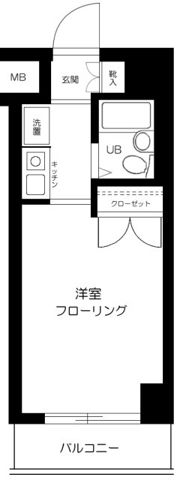 スカイコート品川6の間取り画像