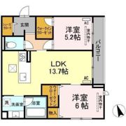 Clarus古市橋の間取り画像